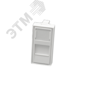 Лицевая панель 1 порта (45х22,5, Keystone, шторка)