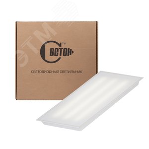 Светильник светодиодный офисный ДВО/ДПО 17Вт 595х295х40 4000K 2290Лм матовый IP41(Люгер 3-18-Д-120-0/ПТ/О-4К80-В41)