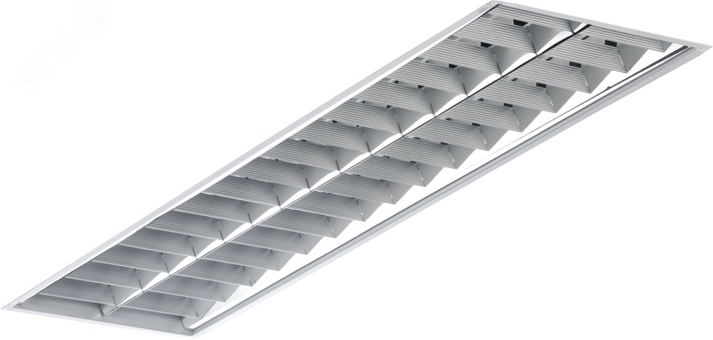 Светильник люминесцентный ARS/R 2x18 HF встраиваемый зеркальная решетка с ЭПРА