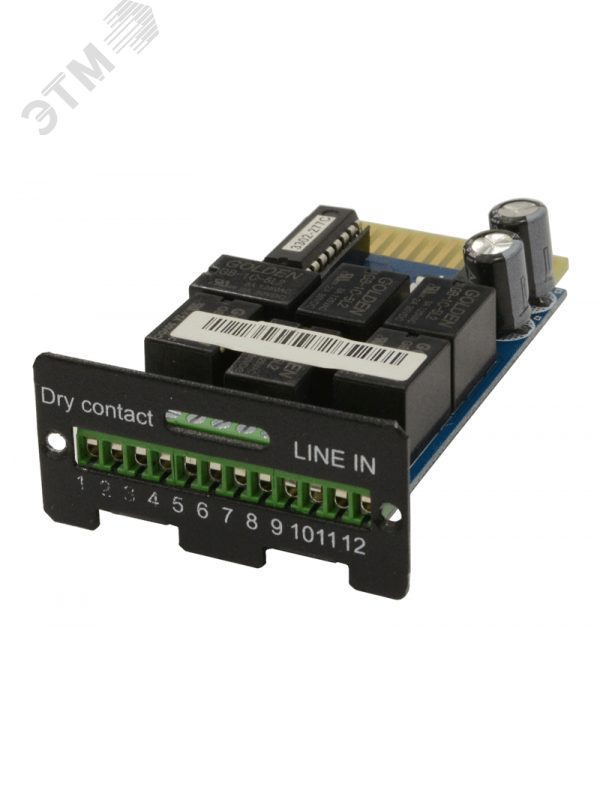 Релейная карта управления 'сухие' контакты для    мини слота c клеммным терминалом для мониторинга  иуправления ИБП СИПБ и СИП380А /КПТ