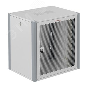 Шкаф телекоммуникационный настенный 19' 6U дверь перфорированная IP20. 600x350x315mm(ШхГхВ) цвет серый(RAL 7035/RAL7000)