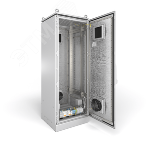 Термошкаф с обогревом и активной вентиляцией, IP55, -50град. до +50град.С, 1800x605x695 мм