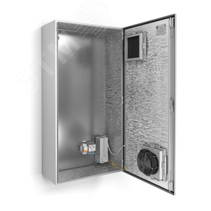 Термошкаф с обогревом и активной вентиляцией, IP55, -40град. до +50град.С, 600x1200x300 мм