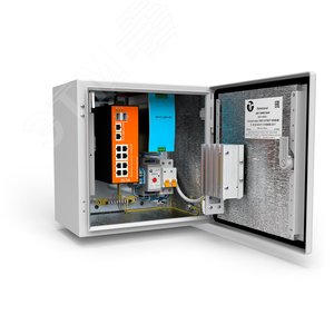 Узел коммутационный 8хPoE+, 2хSFP, 240 Вт, АС 220В, 50 Гц IP66, 300х300х210 мм