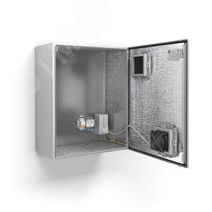 Термошкаф с обогревом и активной вентиляцией, IP55, -40град. до +50град.С, 600x760x350 мм