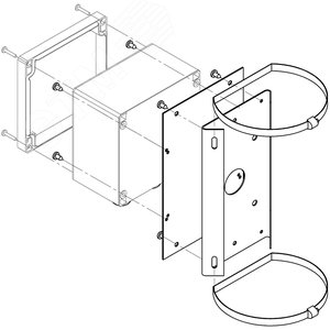 Кронштейн для крепления коробок