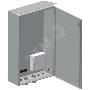 Шкаф монтажный с козырьком IP66, 600х1000х250 мм