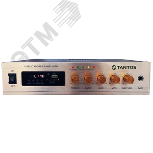 Усилитель трансляционный 60 Вт, 100В, USB, FM-тюнер,