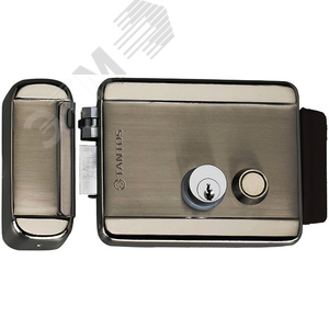 Замок накладной, универ, с блок кнопки в 2-х положениях. Питание 12В/1,5А.