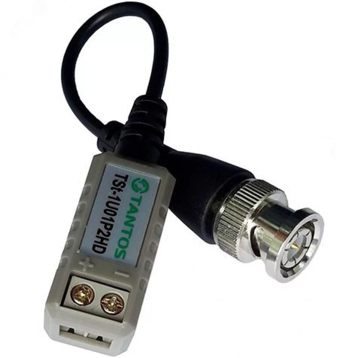 Пассивный приемник-передатчик HD-видео по витой паре. 1 канал BNC, витая пара под клеммы, со шлейфом. Дальность передачи видеосигнала AHD 720P/960P