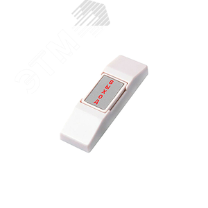 Кнопка выхода HO-02 накладная прямоугольная надпись ВЫХОД пластик