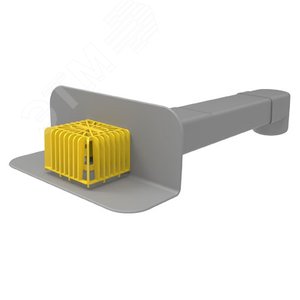 Воронка кровельная парапетная прямоугольная (ТП-01.П.ПВХ)серая