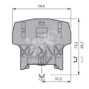 Фиксатор торцевой для рейки DIN3 BAZH1