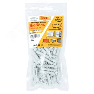 Дюбель распорный AX нейлон 6x30 (100 шт) - пакет Tecfi