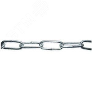 Цепь DIN766 5мм короткозвенная оцинкованная (5м)