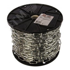 Цепь DIN763 8мм длиннозвенная оцинкованная (10м)