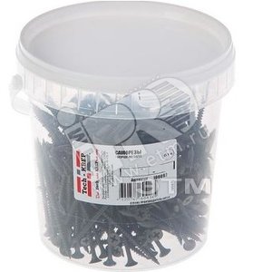 Саморез гипсокартон/металл 4,2х65 черный (250шт) - ведро