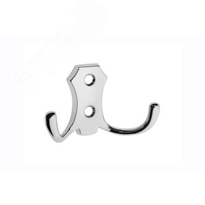 Крючок 2405, 2-х рожковый, хром (1 шт)  - пакет Tech-Krep