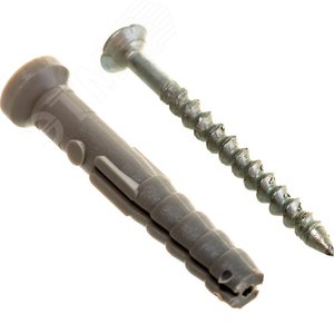 Дюбель-гвоздь 8х60 потайной бортик, полипропилен (20шт)