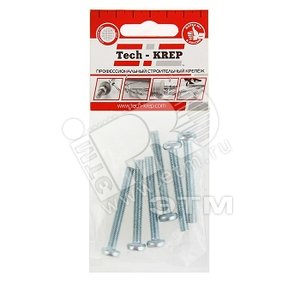 Винт DIN7985 М6х50 полукруглая головка оцинкованный (6 шт)