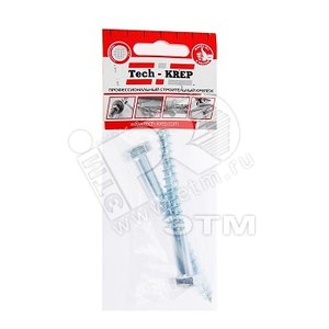 Шуруп DIN571 10х100 сантехнический, шестигранная головка (2шт) - пакет