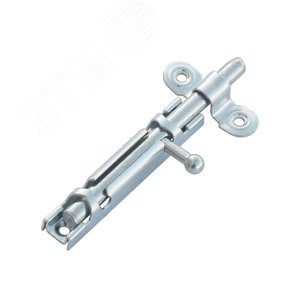 Задвижка накладная ЗТ 82х14,5 круглый ригель (D8мм, L104мм) оцинк. (1 шт) - пакет Tech-Krep