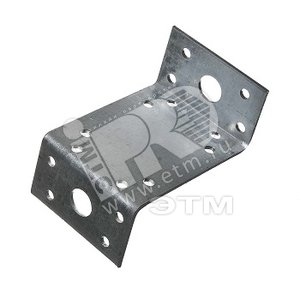 Уголок крепежный Z-образный KUZ-90/ 45х90х45х65х2.0мм