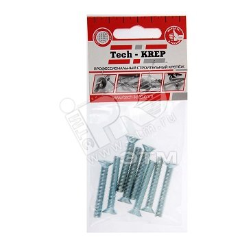 Винт DIN965 М6х40 потайная головка оцинкованный (8 шт)