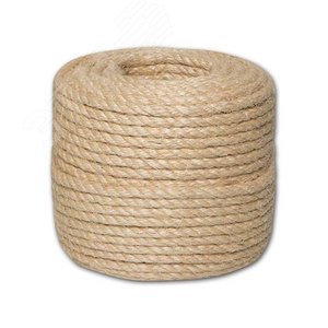 Канат 8мм джутовый тросовой свивки (240м)