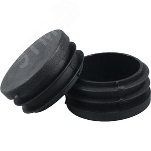 Заглушка внутренняя для трубы D25мм. черн.пластик. (4 шт) - пакет Tech-Krep