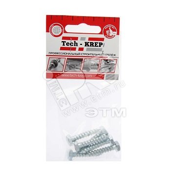 Шуруп DIN571 6х30 сантехнический, шестигранная головка (6шт) - пакет