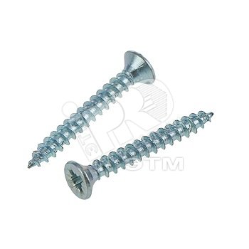 Шуруп универсальный 4х20 потайная головка, остроконечный, оцинкованный (23шт) - пакет