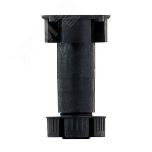 Клипса-держатель для пластикового цоколя усил. с площ, черная (1 шт) - пакет Tech-Krep