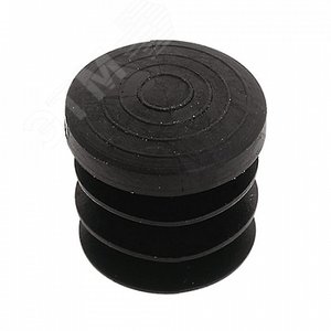 Заглушка внутренняя для трубы D25мм. черн.пластик. (1 шт) - пакет Tech-Krep