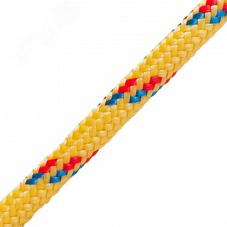 Шнур плетеный ПП 3 мм с серд. 16-пряд. высокопр. цветной. 300 м