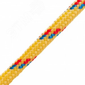 Шнур плетеный ПП 3 мм с серд. 16-пряд. высокопр. цветной. 300 м