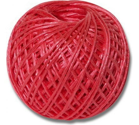 Шпагат полипропиленовый 1000 Текс. красный (110 м)
