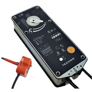 Электропривод противопожарный с пружиной 15Nm, 0-10V, 2SPDT, S(72 град), 24AC/DC