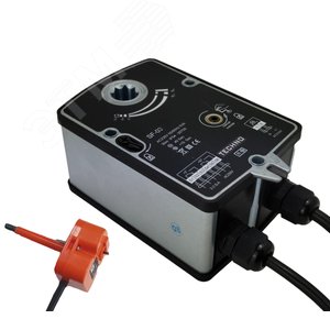 Электропривод противопожарный с пружиной 3Nm, ON/OFF, 2SPDT, S(72 град), 24AC/DC