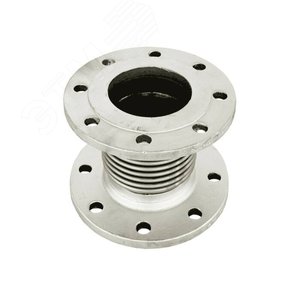 Компенсатор сильфонный осевой нержавеющий Ду 80 Ру16 фланцевый, осевой ход 30, без кожуха