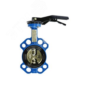 Затвор дисковый поворотный стальной Ду 65 Ру16 с ручкой, диск сталь, манжета EPDM