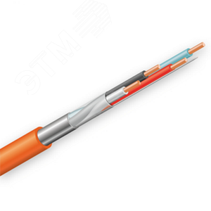 Кабель КПСЭнг(А)-FRLS 2х2х0.5 монтажный для ОПС и СОУЭ не поддерживающий горения экранированный огнестойкий 2 пары 0.5мм.кв