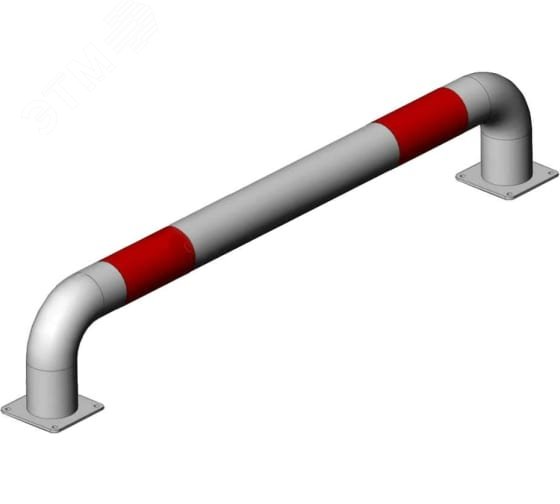 Колесоотбойник металлический КМ-2000/76х3 прямой  на отводах