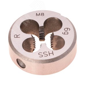 Плашка М 8,0х1,25 DINEN22568 HSS 6g 25х9мм