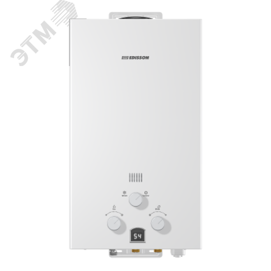 Водонагреватель газовый Edisson ECO PRO E 20 D Pro 10 л/мин с электророзжигом