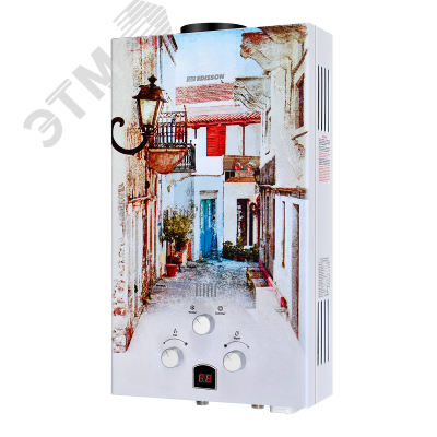 Водонагреватель газовый Edisson ECO GD E 20 GD Лиссабон 10 л/мин с электророзжигом