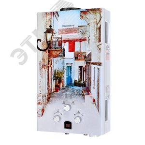 Водонагреватель газовый Edisson ECO GD E 20 GD Лиссабон 10 л/мин с электророзжигом