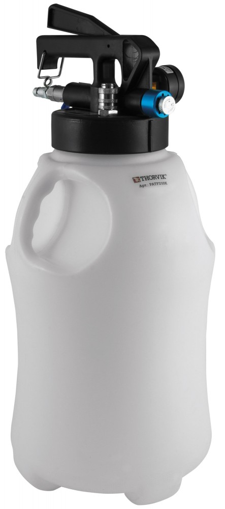 PATFD10K Приспособление с пневматическим приводом для замены трансмиссионных жидкостей в наборе с переходниками, 10 литров