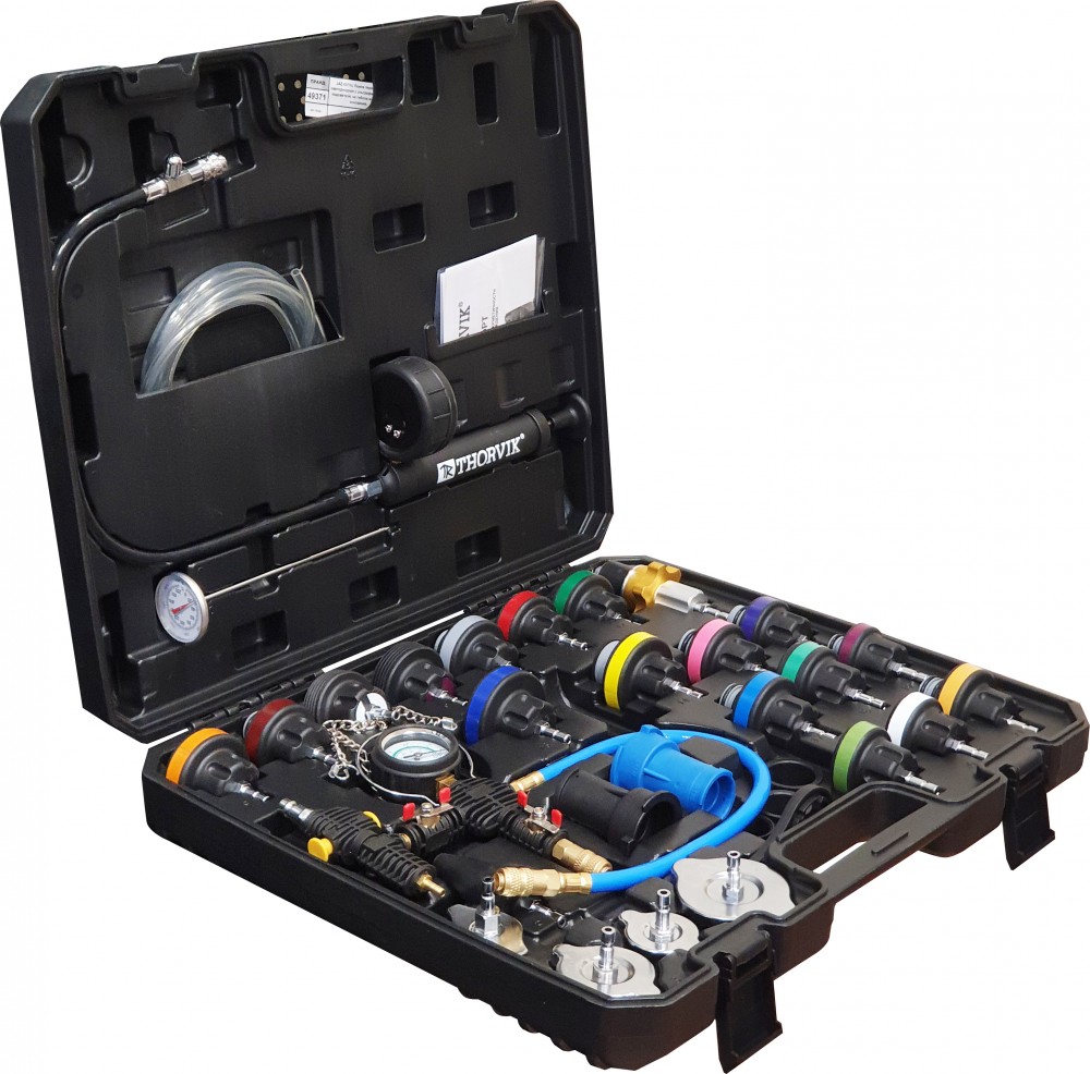 RPTS33 Набор для проверки герметичности системы охлаждения, 33 предмета