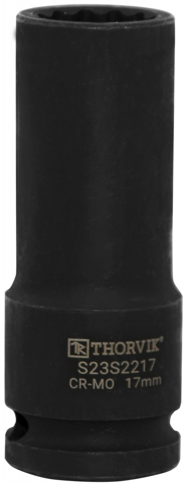 S23S2221 Головка торцевая ударная глубокая 12-гранная 1/2"DR, 21 мм